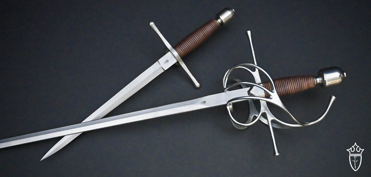 Renaissance Swept Hilt Rapier with Stainless Steel Finish