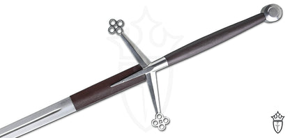 Scottish Claymore with Brown Wrapped Handle and Riscasso