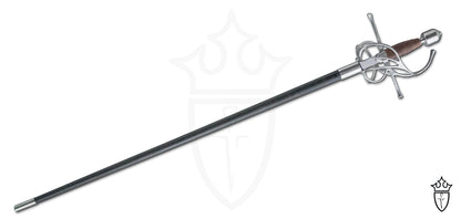 Renaissance Swept Hilt Rapier with Stainless Steel Finish