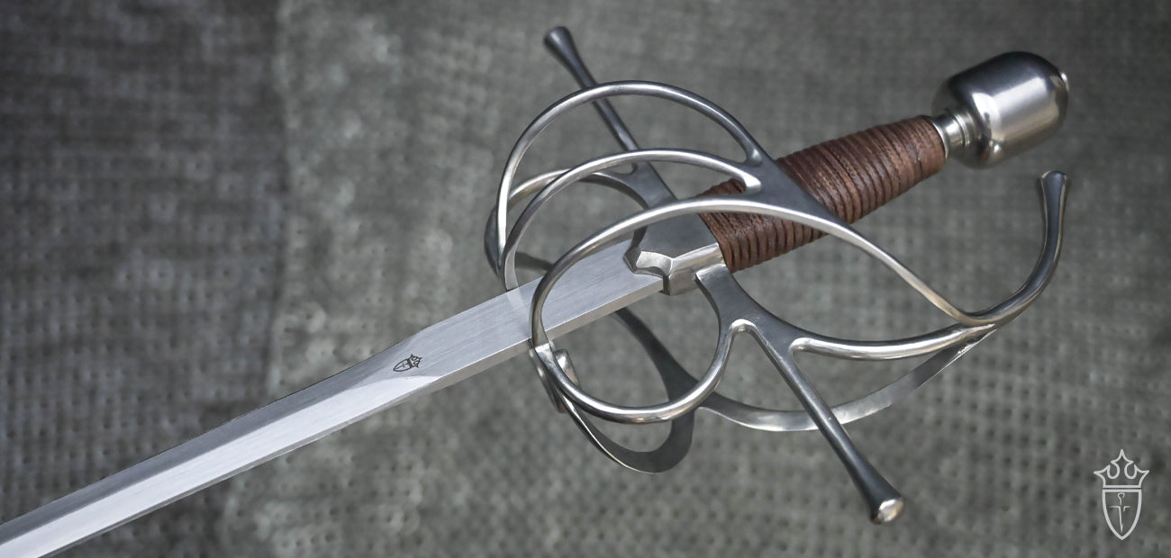 Renaissance Swept Hilt Rapier with Stainless Steel Finish