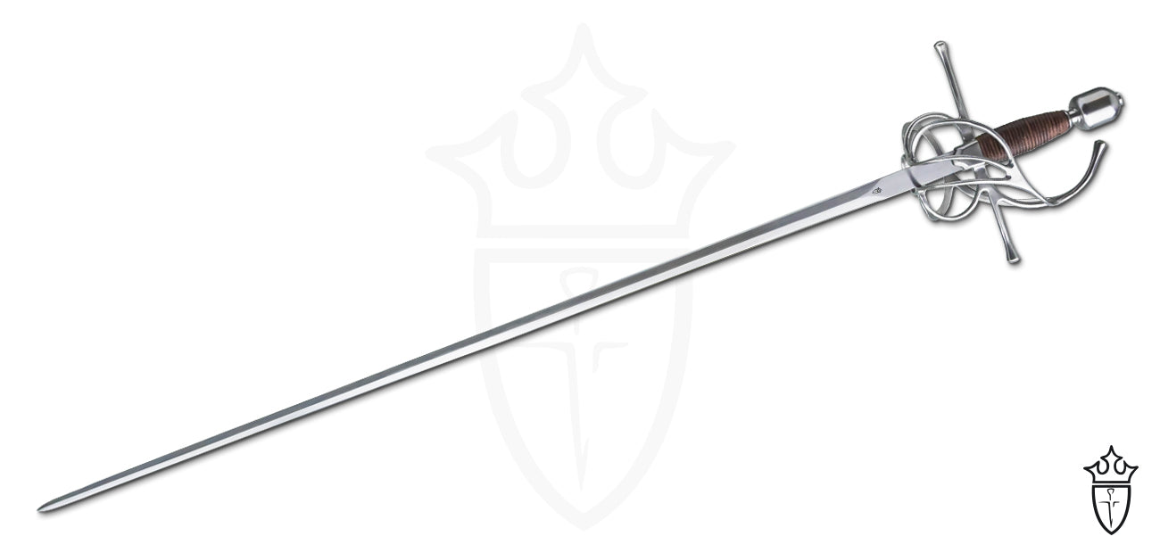 Renaissance Swept Hilt Rapier with Stainless Steel Finish