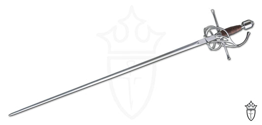 Renaissance Swept Hilt Rapier with Stainless Steel Finish