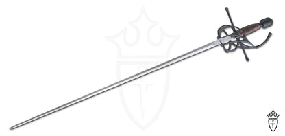 Renaissance Swept Hilt Rapier with Black Titanium Finish