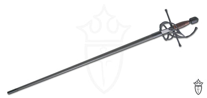 Renaissance Swept Hilt Rapier with Black Titanium Finish