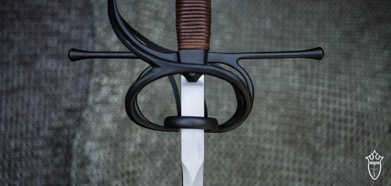 Renaissance Swept Hilt Rapier with Black Titanium Finish