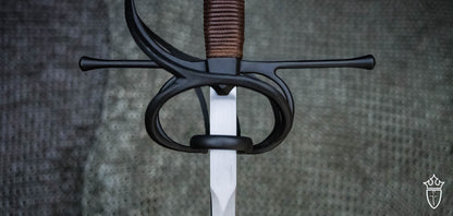 Renaissance Swept Hilt Rapier with Black Titanium Finish